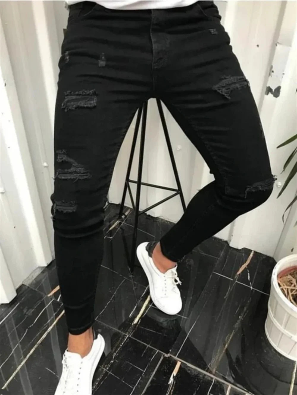 Tycoon Kartel™ Distressed Skinny Denim